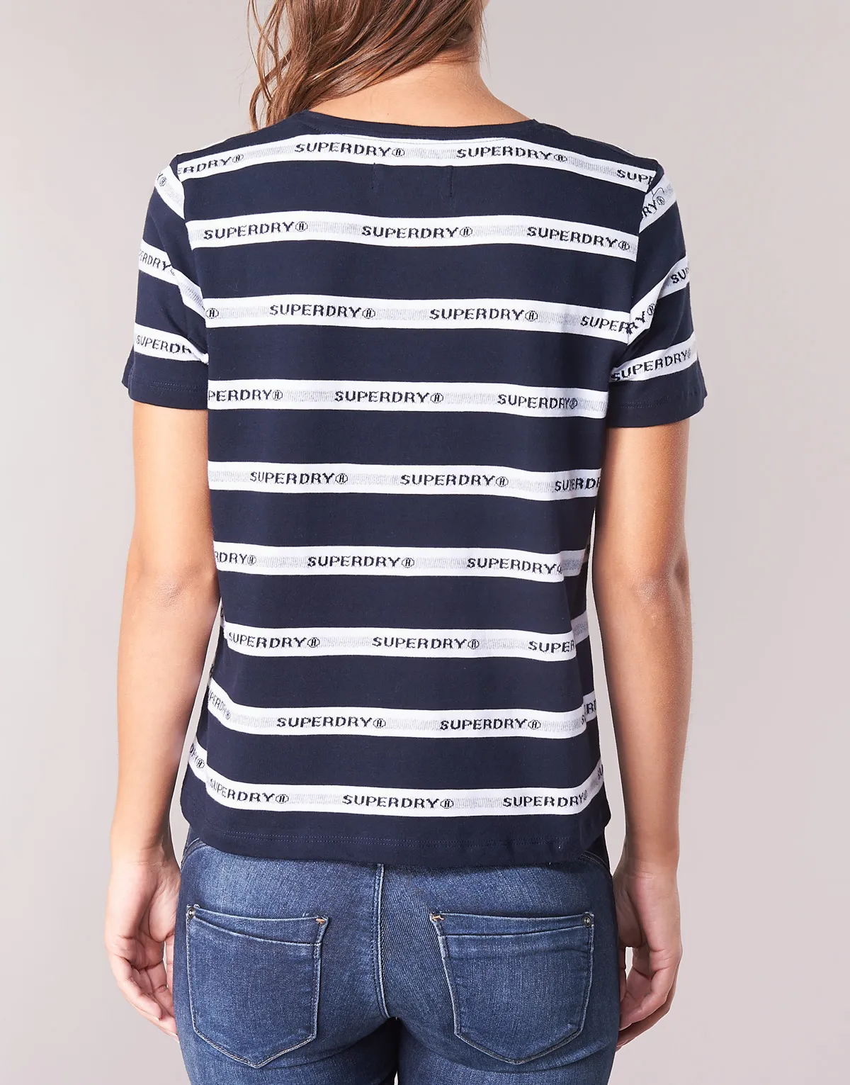 COTE STRIPE TEXT TEE