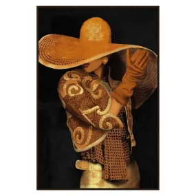 Cuadro mujer sombrero