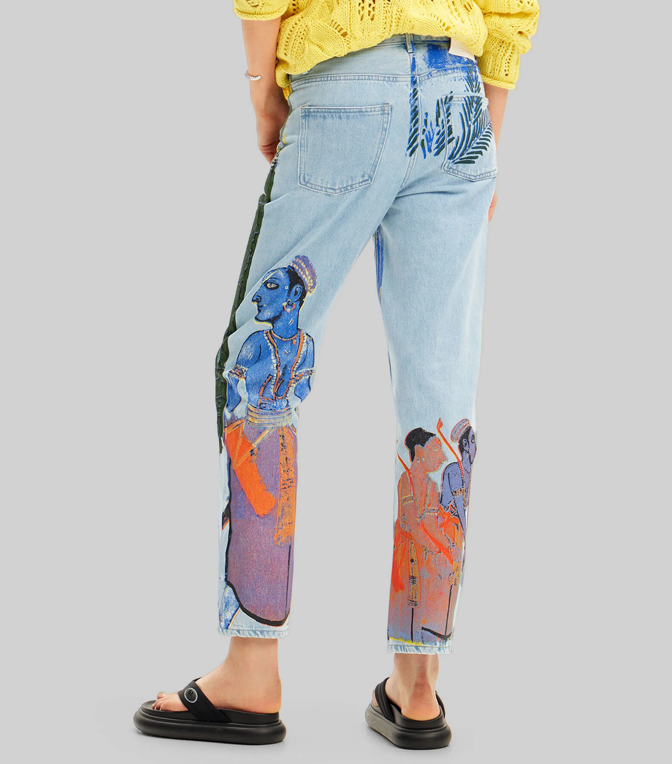 Desigual Jeans Straight estampado India Hombre