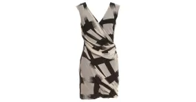 Diane Von Furstenberg Vestido de seda DvF Francia Negro Crema 