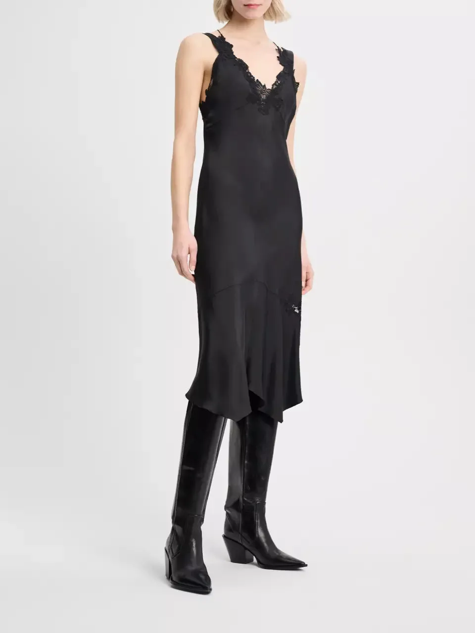 Dorothee Schumacher Vestido Midi Lencero Encaje