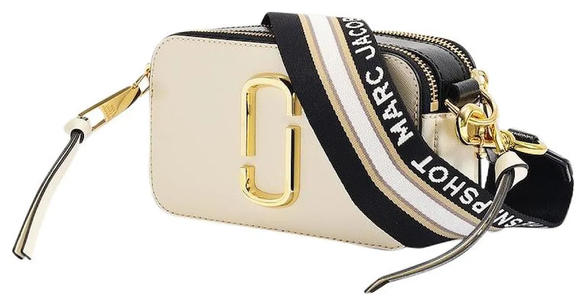 EL SNAPSHOT CROSSBODY  MARC JACOBS  MULTICOLOR  CUERO BLANCO 