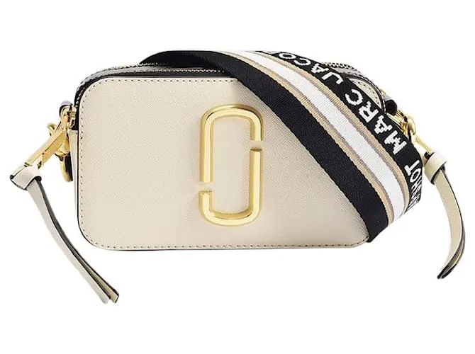 EL SNAPSHOT CROSSBODY  MARC JACOBS  MULTICOLOR  CUERO BLANCO 