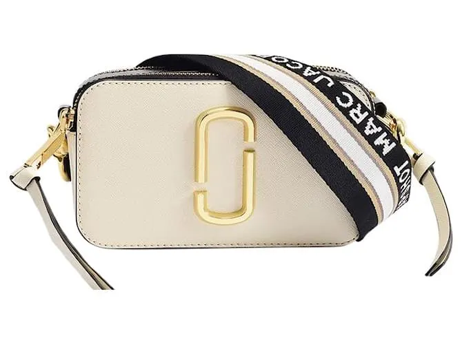 EL SNAPSHOT CROSSBODY  MARC JACOBS  MULTICOLOR  CUERO BLANCO 