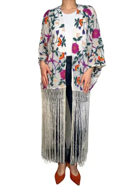 FREE PEOPLE Kimono Flecos Bordado