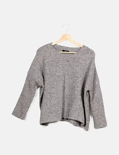 Frnch Jersey lana gris glitter