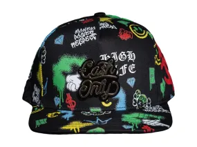 Gorra Cash Only Full Print Color Negro