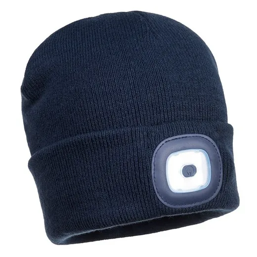 Gorro con doble LED recargable