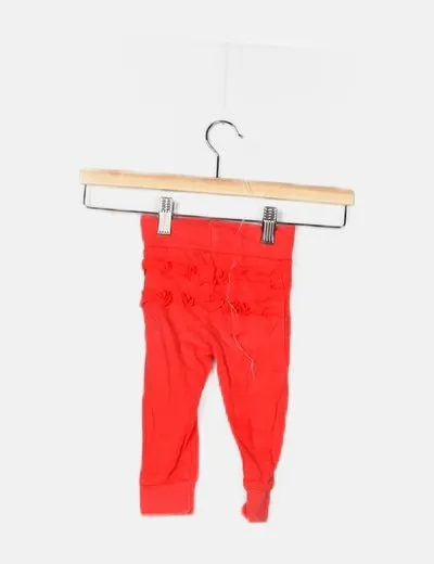 ICE Legging rojo con volantes