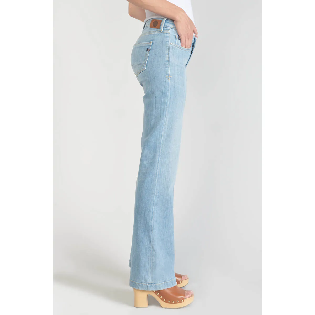 Jeans flare flare, largo 34