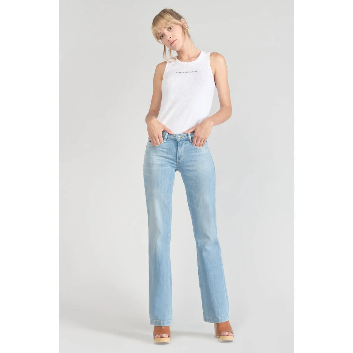 Jeans flare flare, largo 34