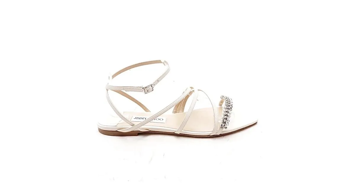 Jimmy Choo Sandalias Crema 