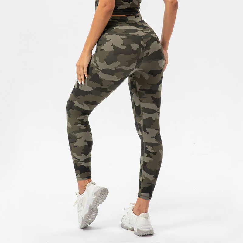 L311 TRABAJOS DE YOGA CAPRIS CAMO GYM GYM LEGGINGS CORRY FITNES