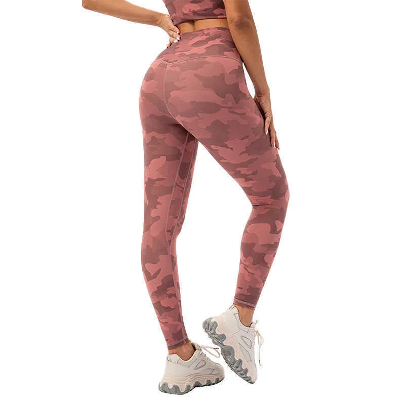 L311 TRABAJOS DE YOGA CAPRIS CAMO GYM GYM LEGGINGS CORRY FITNES