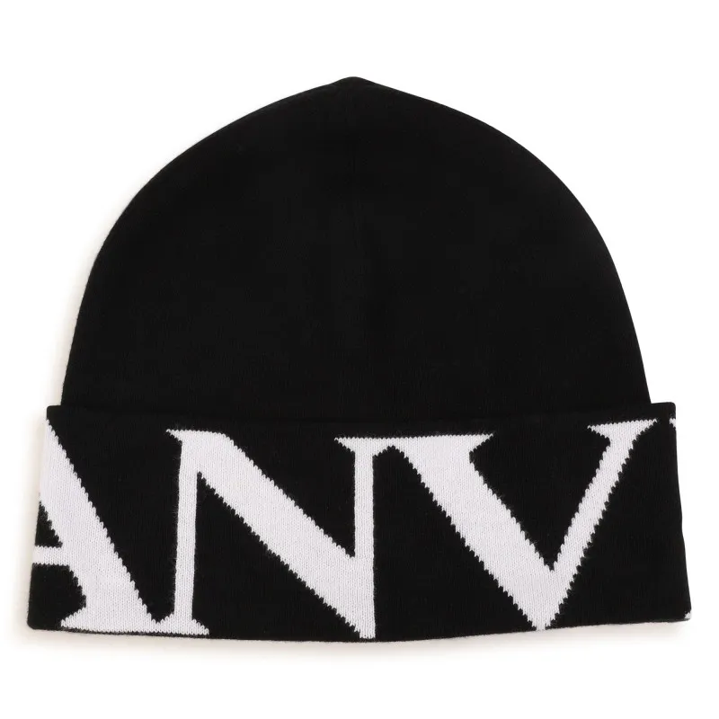 LANVIN Gorro con logo a contraste