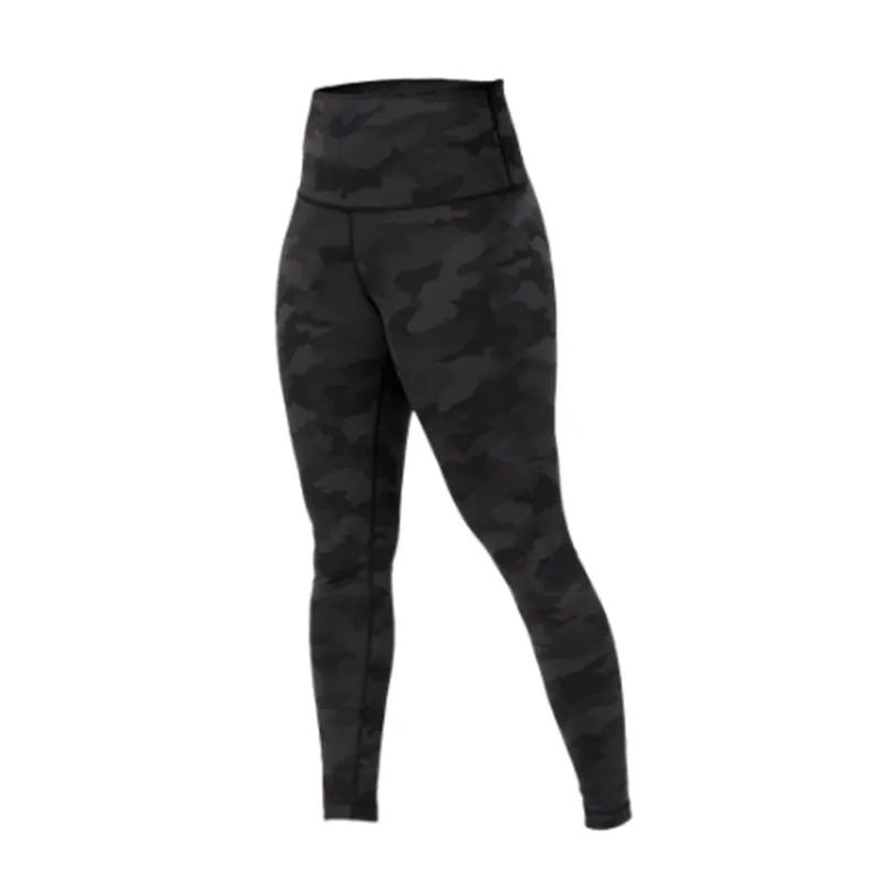 Leggings de yoga de cintura alta Camuflage de estampado Fitness Women Women Sport Sport Gym Athletic Athletic Aline de alto altu