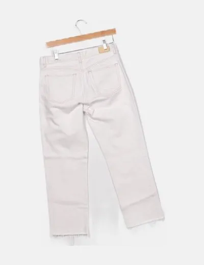 Mango Jeans denim blanco básico