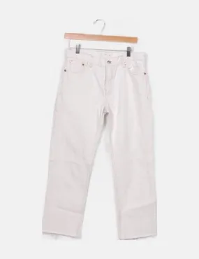 Mango Jeans denim blanco básico