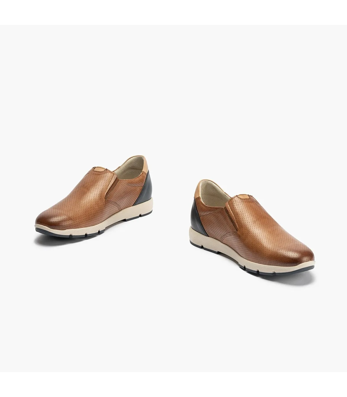 Manoletina slip on piel MARRON CLARO