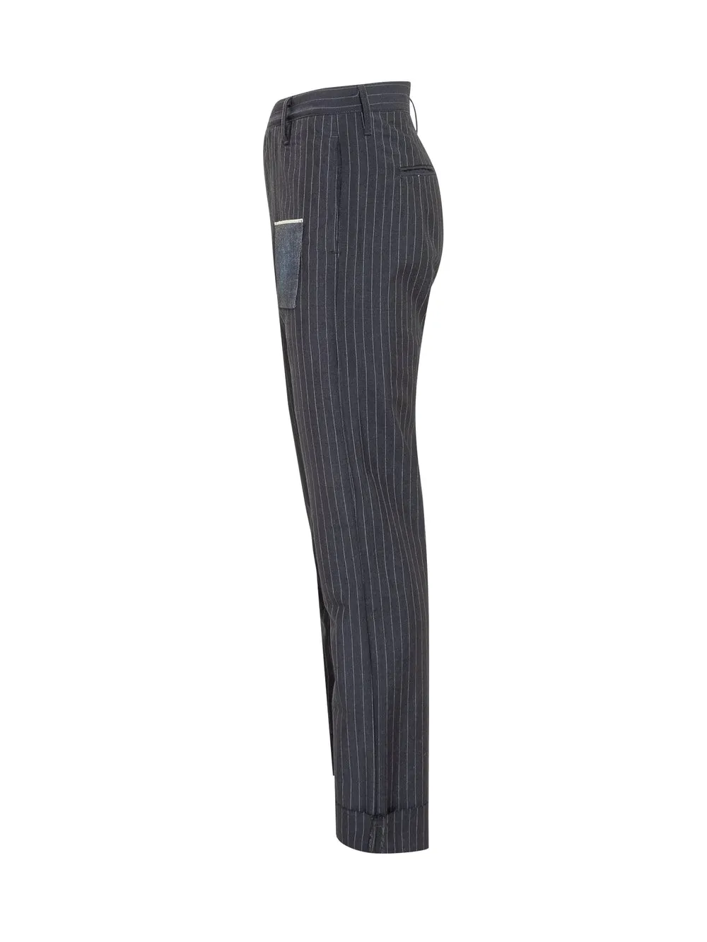 MAURIZIO MASSIMINO Striped Jeans