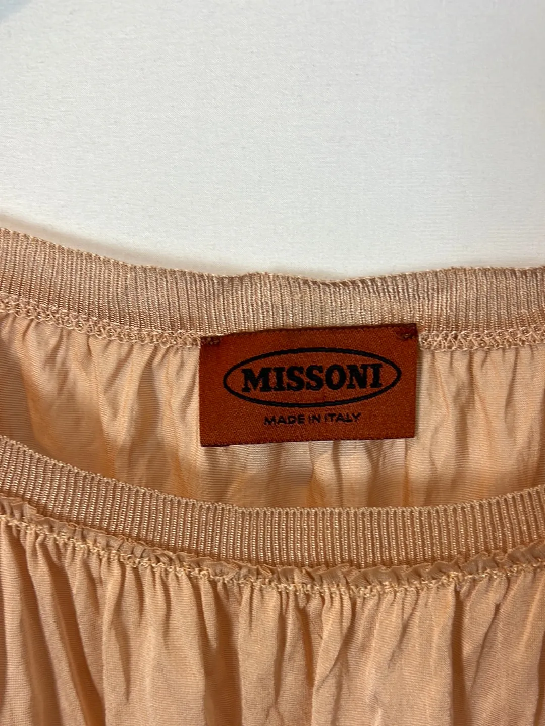 MISSONI. Top fluido rosa claro. T 40 (M)