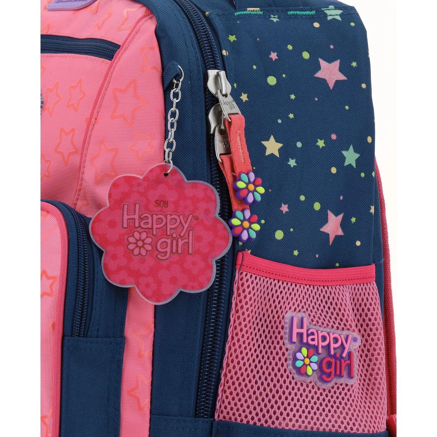 Mochila Con Ruedas Azul Para Nia Happy Girl By Chenson Estar