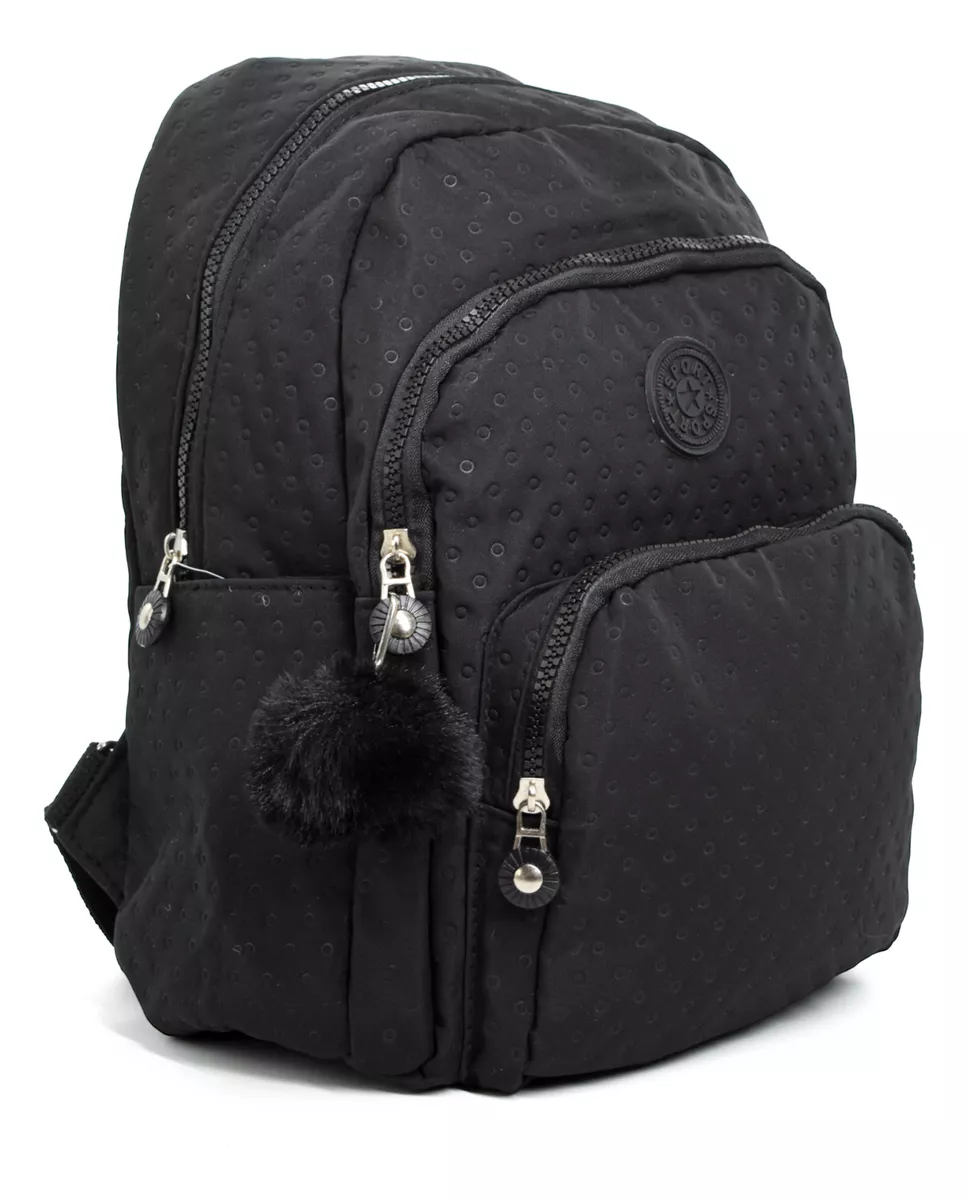 Mochila Mujer Delicada Elegante Pompom Importado Sport G11a