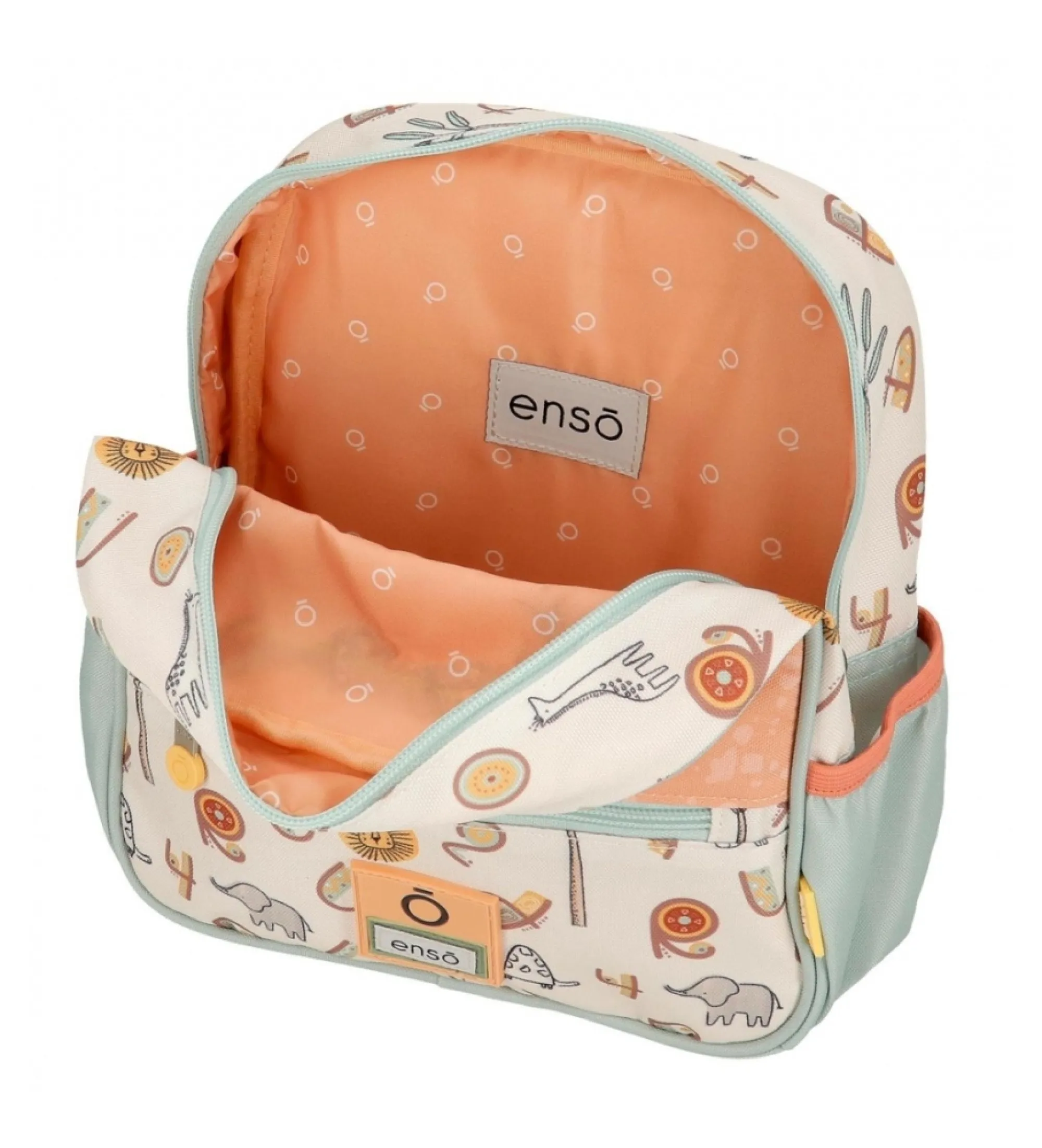 Mochila pequeña Enso Play all day con carro multicolor