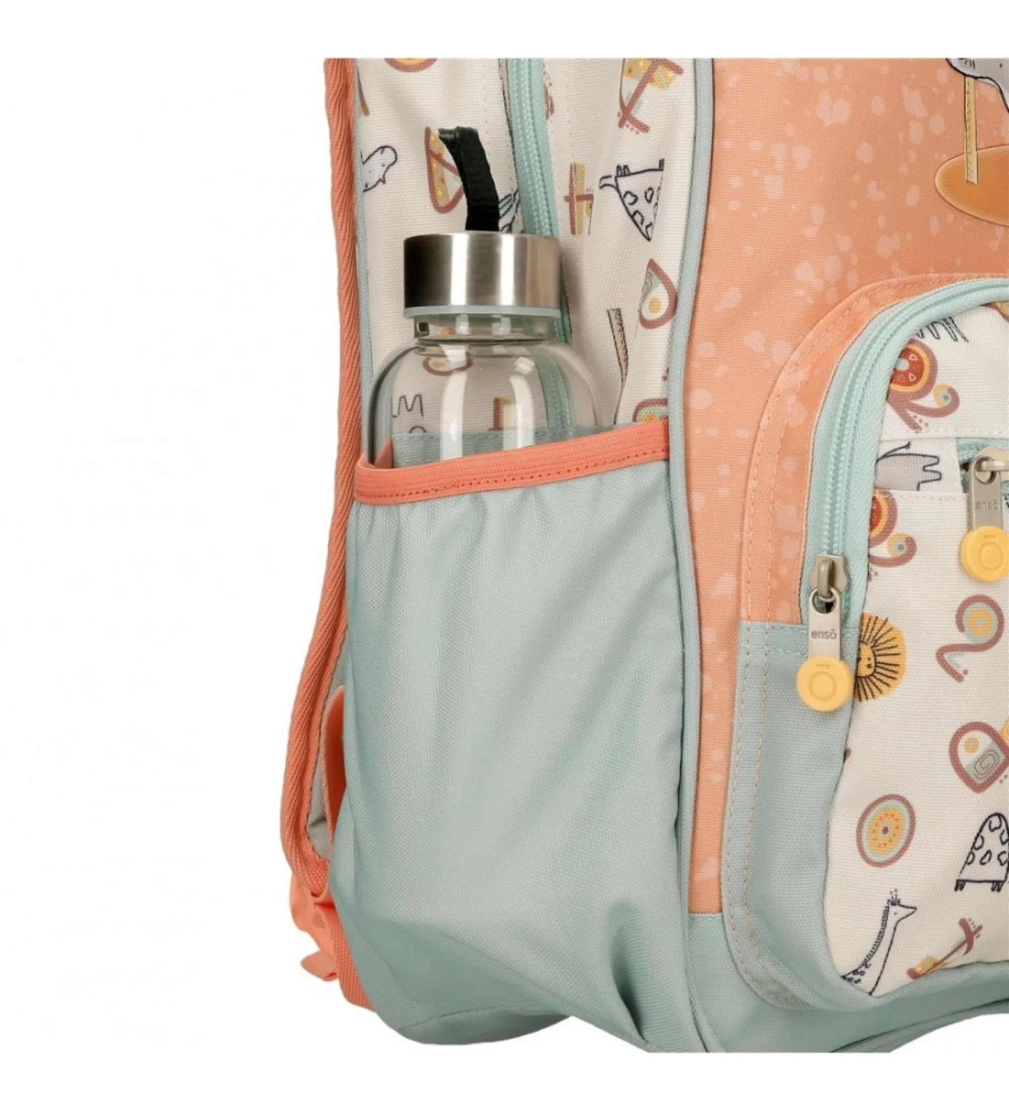 Mochila pequeña Enso Play all day con carro multicolor