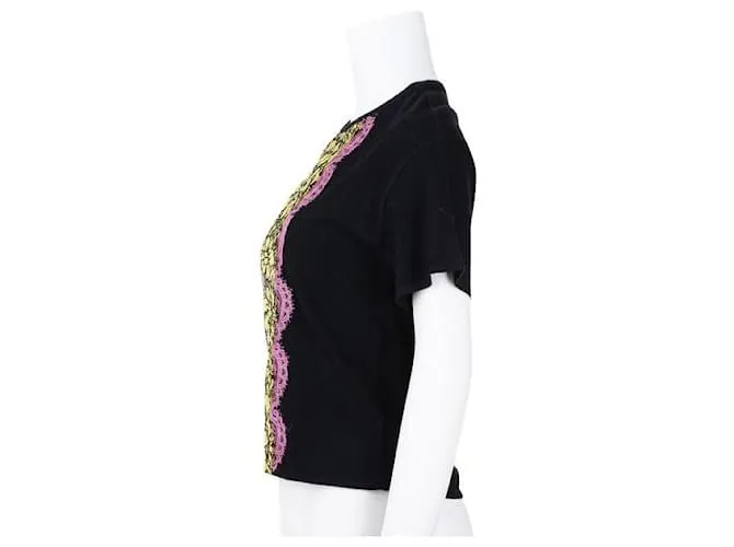 MOSCHINO BOUTIQUE Camiseta Moschino con panel de encaje Negro 