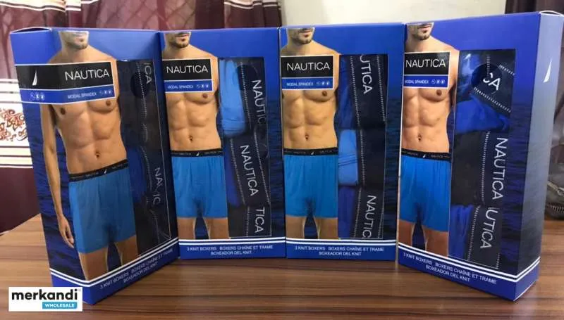 NAUTICA MEN BOXERS (PAQUETE 3PCS) OFERTAS DE ACCIONES A PRECIO DE DESCUENTO.