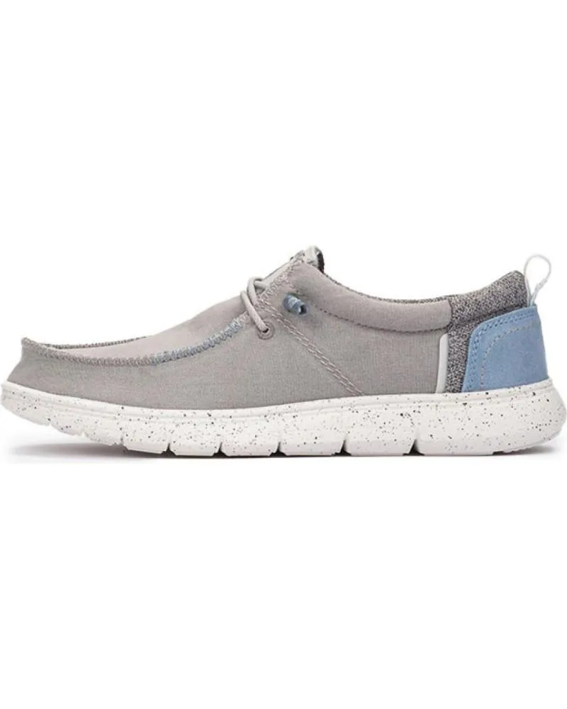 Nauticos de Hombre MEROHE ZAPATILLAS DE HOMBRE GRIS-BLANCO