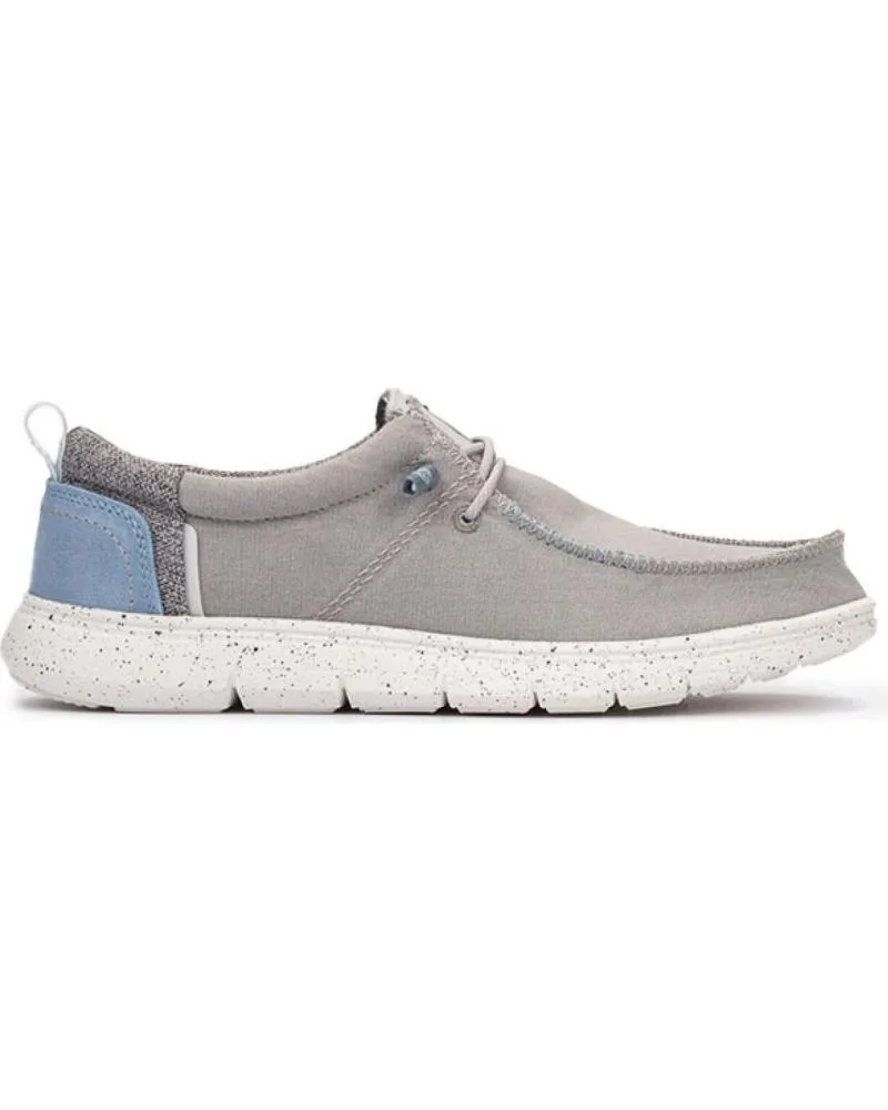 Nauticos de Hombre MEROHE ZAPATILLAS DE HOMBRE GRIS-BLANCO