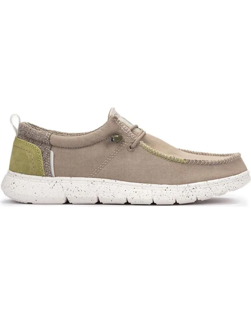 Nauticos de Hombre MEROHE ZAPATILLAS DE HOMBRE TAUPE-BLANCO