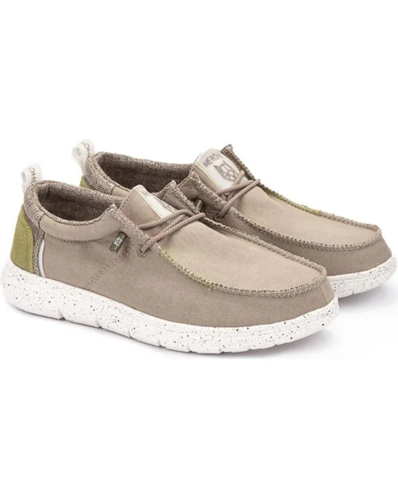 Nauticos de Hombre MEROHE ZAPATILLAS DE HOMBRE TAUPE-BLANCO