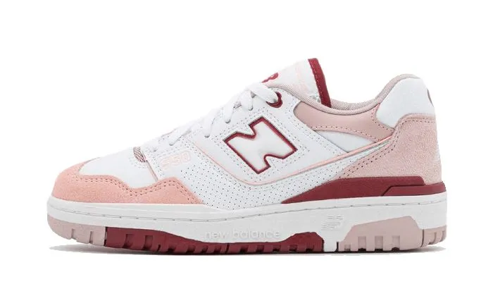 New Balance 550 White Scarlet Pink