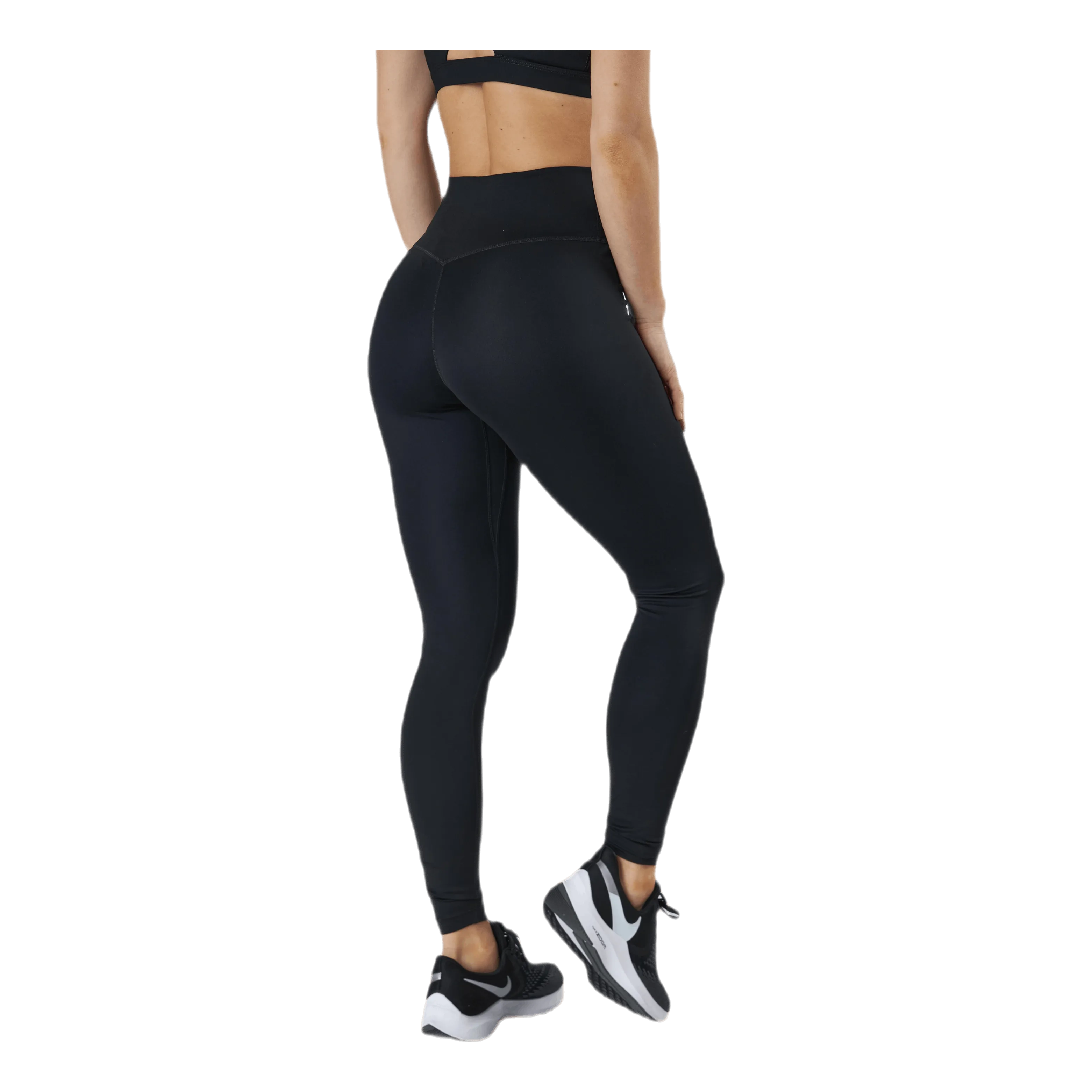 NIKE DRIFIT ONE WOMEN'S MIDRISE LEGGINGS BLACK/WHITE