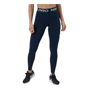 Nike Nike Pro Women's Mid-Rise Mesh-Paneled Leggings OBSIDIAN/WHITE