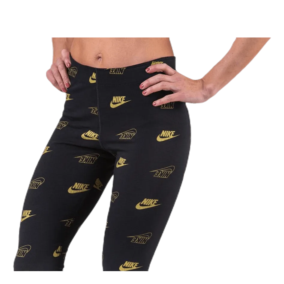 Nike Printed Leggings Shine BFF Black