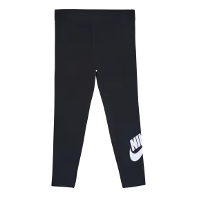 Nike Sportswear Essential Women's High-Waisted Leggings (Plus Size) BLACK/WHITE