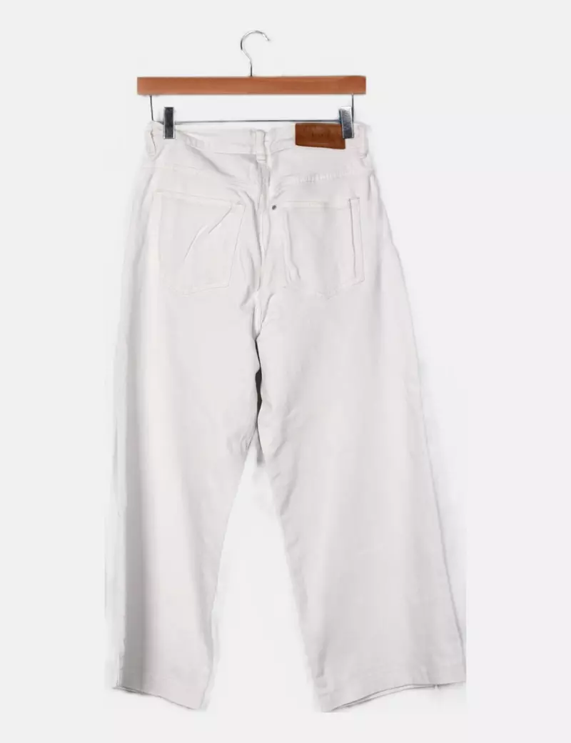 NoName Jeans denim blanco culotte