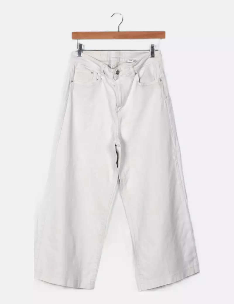 NoName Jeans denim blanco culotte