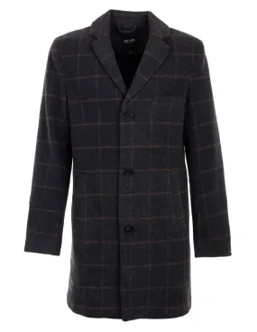 ONLY AND SONS - Abrigo gris OnsJaylon Check Wool Hombre