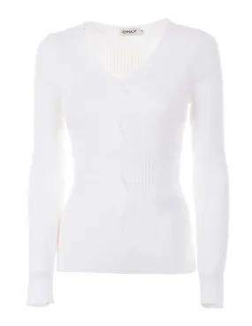 ONLY - Jersey blanco onlSandy 15294792 Mujer