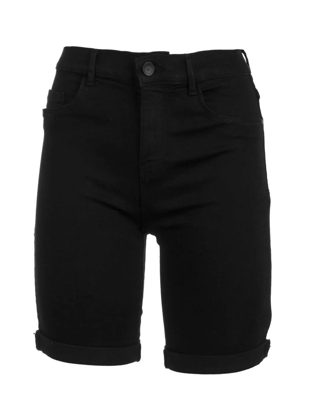 ONLY  SHORT NEGRO DENIM ONLRAIN LIFE MID LONG NOOS MUJER