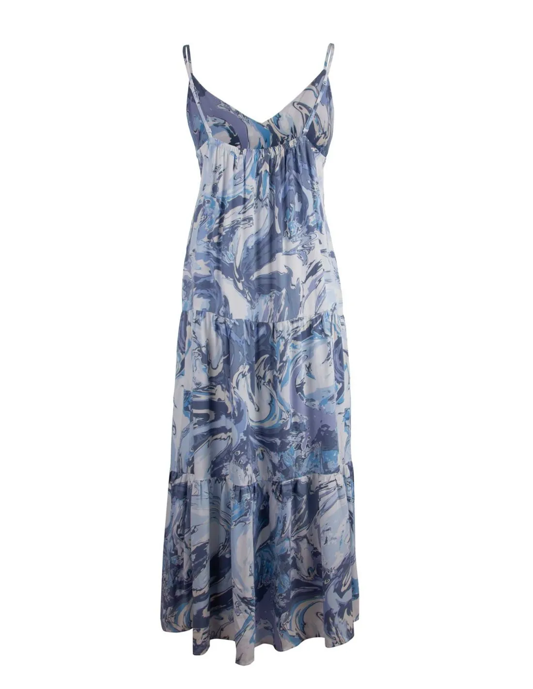 ONLY  VESTIDO AZUL ONLALMA LIFE VIS STRAP LONG DRESS 15256836 MUJER