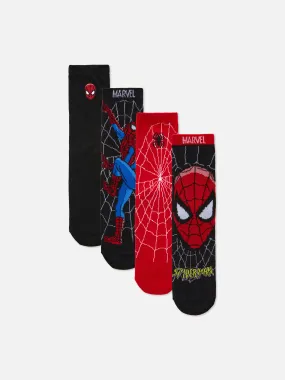 Pack de 4 pares de calcetines bajos de Marvel