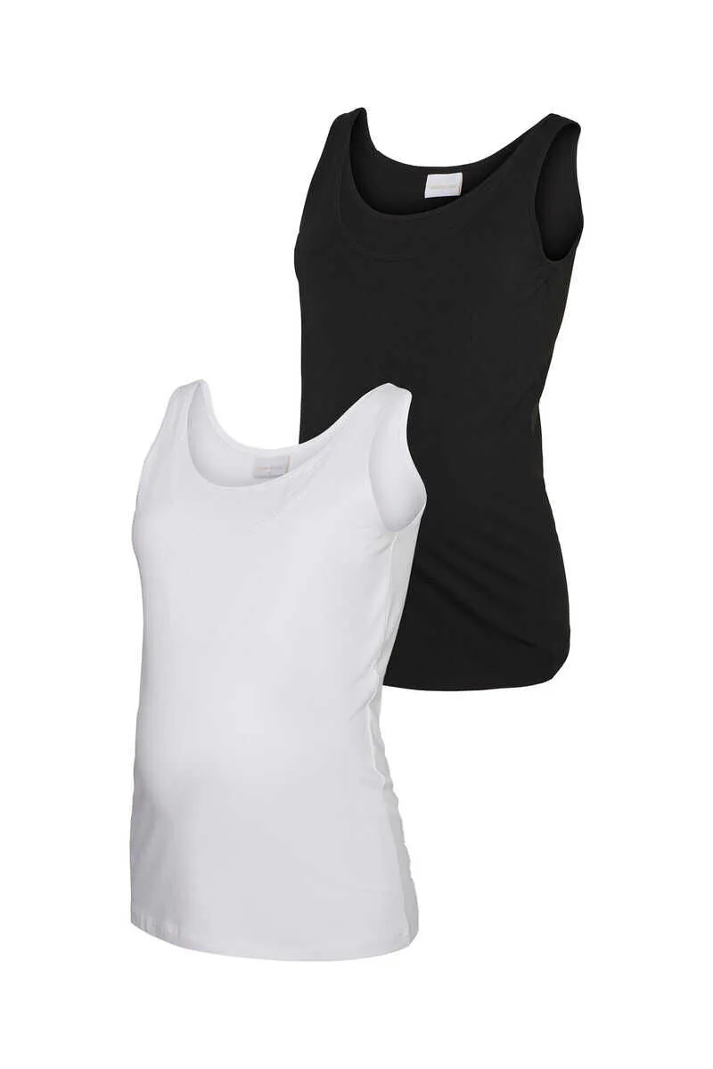 Pack de camisetas de tirantes con cuello en U