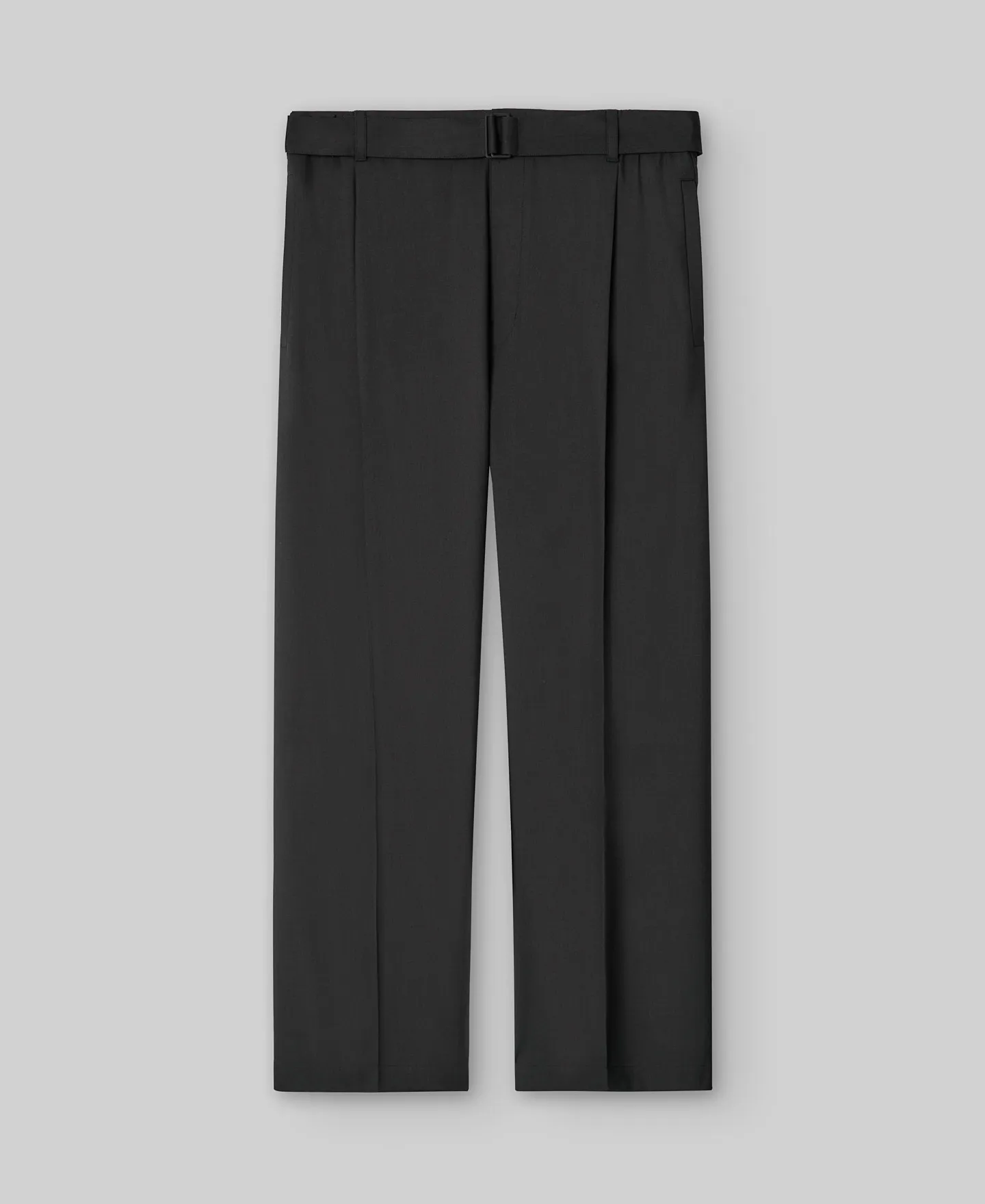 Pantalón pierna ancha cinturón hombre