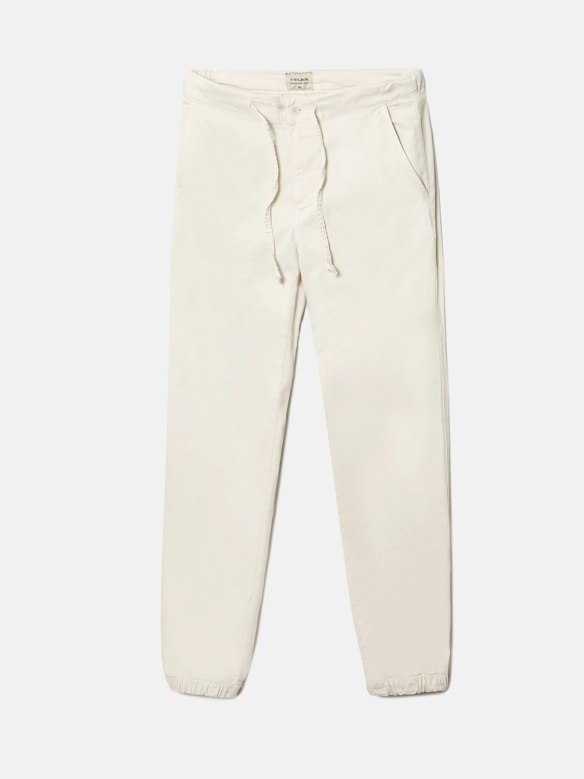 Pantalon sport jogger beige claro